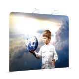 8ft High Quality Portable Tension Fabric Exhibition Stand Backdrop Advertising Wall Banner (Frame Only)