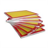 6 Pcs - 50.8 x 61cm Aluminum Screen Printing Screens with 200 Yellow Mesh Count (Tubing:38 x 38mm)