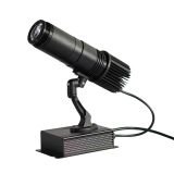 20W Black Desktop or Mountable LED Gobo Projector Advertising Logo Light (with Custom 1 Color Rotating Glass Gobos)