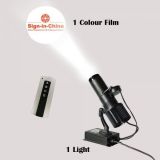 40W Indoor Black Remote Control LED Gobo Projector Advertising Logo Light (with Custom Rotating Glass Gobos)