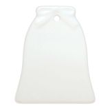 100 Pack 3in Bell Two Sided Ceramic Sublimation Blanks Holiday Ornament, Christmas Tree Hanging Ornaments