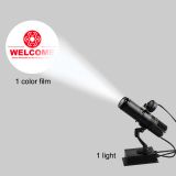 10W Black Desktop or Mountable LED Gobo Projector Advertising Logo Light (with Custom 1 Color Rotating Glass Gobos)