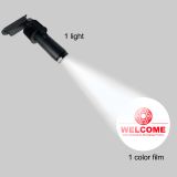 80W Black Track type LED Gobo Projector Advertising Logo Light (with Custom 1 Color Static Glass Gobos)
