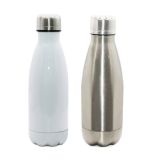 50pcs 350ml/12oz Bowling-Shaped Vacuum Bottle for Sublimation Printing,White/Silver