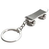 Creative Mini-SkateBoard Keyring Charms Sport Key Chains Rings for Zinc Alloy Keychains Gift