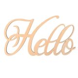 Wooden Hello Sign Home Wall Wood Letters Decor for Christmas Livingroom Kitchen Mantel Wedding Housewarming Party Gifts