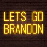 CALCA LETS GO BRANDON Yellow Neon Sign Size - 19.7 x 11.8 Inches