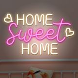 CALCA Home Sweet Home Neon Sign Size-19.5X11.6 inches for Wall Decor
