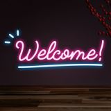 CALCA Welcome LED Neon Sign Size-19.7X8.3 inches(Type3)