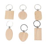 10 Pcs Blank Wood Keychain Diy Custom Wood Key Chains Key Tags Personalized Wood Accessories Gifts