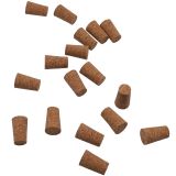 100 Pack Natural Cork Stopper, Tapered Beer Bottle Stopper Replacement Corks for DIY Crafts, Leakproof