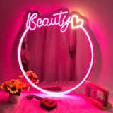 LED Neon Beauty Mirror Light Size-23.6 X 24.4 inches