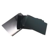 100pcs Black Metal Business Cards Blanks Aluminum Sheet Blank Metal Tags Materials for Laser Engraving DIY Gift Cards
