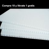 4/6MM Tabla PP Blanca 1.22*2.44m