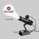 20W Black  Desktop or Mountable LED Gobo Projector Advertising Logo Light (with Custom 1 Color Rotating Glass Gobos)