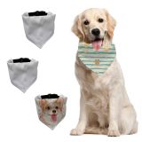 CALCA 15pcs Sublimation Blank Pet Bandana Pet Scarf Heat Transfer Washable Triangle Pet Accessorie for Dogs Puppy Cats with Adjustable Black Buckle M＆L