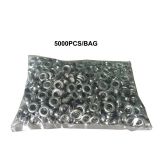 5.5mm Inner Diameter Silver Grommets Eyelets for DKS Semi-automatic Grommet Machine,5000pcs/bag