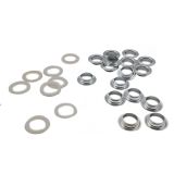 13mm Inner Diameter Silver Iron Grommet Eyelets for Automatic Grommet Machine