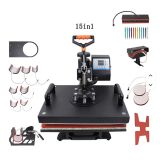 Combo 15 in 1 Heat Press Machine 29*38cm for T-Shirts/Mugs/Caps/Plates/Hats/Bottles/Pen