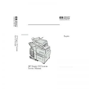 Manual de Servicio en Inglés Impresora HP Mopier 320