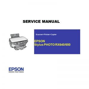 Manual de Servicio en Inglés Impresora Epson RX640 650