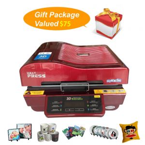 3D Vaccum Heat Press Machine For Iphone and Mugs with Free Shipping-$75 Gift Package Included
