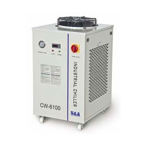 S&A CW-6100AI Enfriador de Agua Industrial para 2 x 200W o un 400W Tubo Laser CO2, 1.84HP, AC 1P 220V, 50Hz