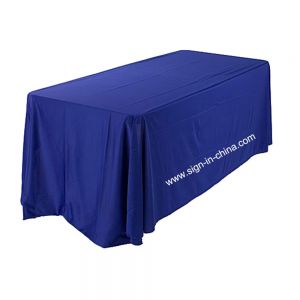 Mantel Para Mesa Rectangular Lados Largos con Logo 6ft(4) (Azul Rey)