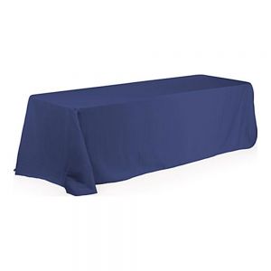 Mantel Para Mesa Lados Largos Esquinas Redondas con Logo en Azul Rey 6ft(4)