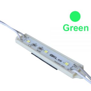 Modulo LED a Prueba de Agua SMD 2835 (3 LEDs, 0.72W, L80 x W15 x H5mm),verde
