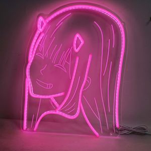 CALCA LED Neon Sign  Anime Zero 2 Sign USB 5VDC  Size- 13X16.3inches (Pink)