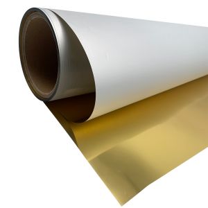 24.4in x 164ft DTF Gold/Silver Foil Film Roll,Cold Peel