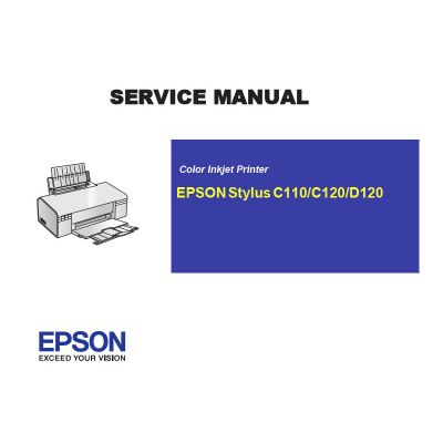 Manual de Servicio en Inglés Impresora Epson Stylus C110 120/D120
