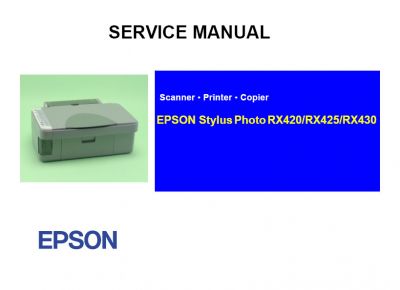 Manual de Servicio en Inglés Epson RX420 RX425 RX430