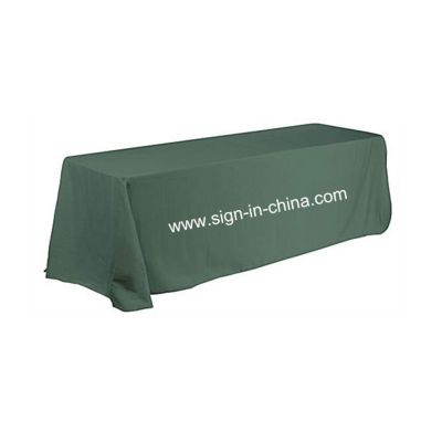 Mantel rectangular para exibiciones con grafico personalisado en color verde de 6 ft.