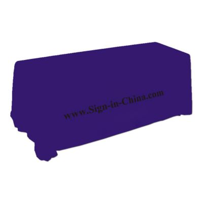 Mantel Para Mesa Rectangular Lados Largos con Logo 6ft(4) (Purpura)