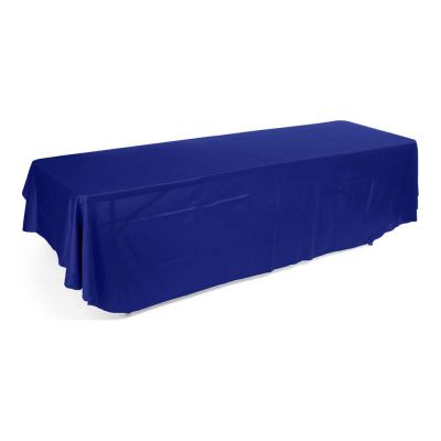 Mantel Para Mesa Lados Largos Esquinas Redondas con Logo en Azul 8ft(3)