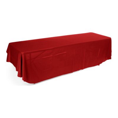 Mantel Para Mesa Lados Largos Esquinas Redondas con Logo en Rojo 8ft(3)