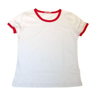 Blank Children´s Combed Cotton T-Shirt with Rim Colorful for Personlized Heat Transfer Printing