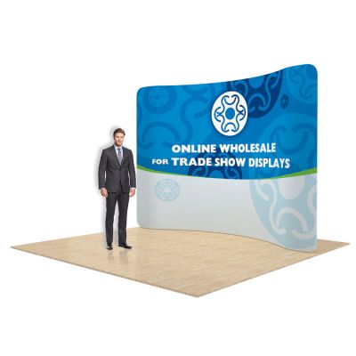 Banner para exhibiciones de 10ft en forma curveada (solo marco).