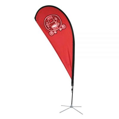 4.6m Teardrop Banner with Cross Base