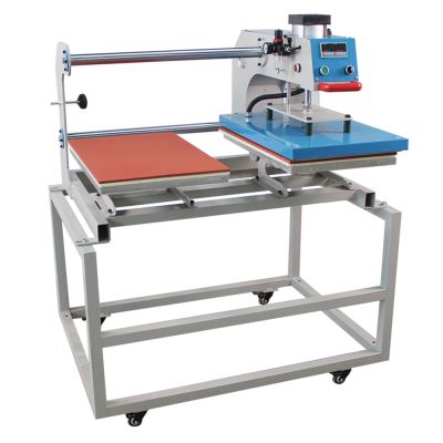 60*80cm Up-Slide Pneumatic Double Station Heat Transfer Machine 