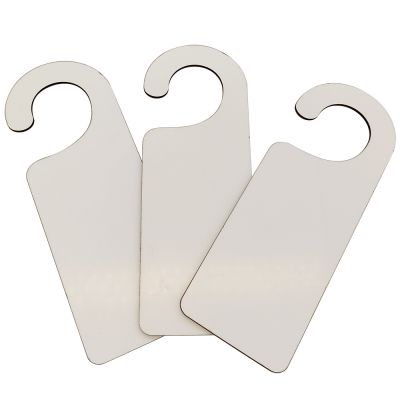 Letreros para el mango de puerta de MDF en blanco para sublimación