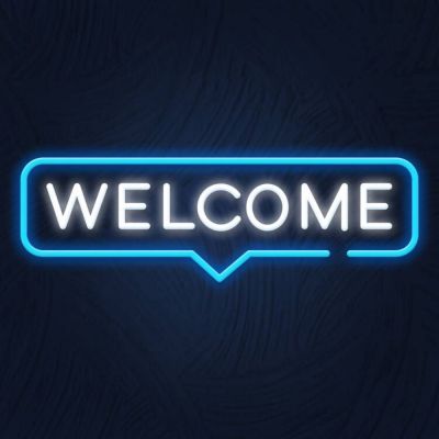CALCA Welcome LED Neon Sign  Size-19.7X6.7 inches(Type2)