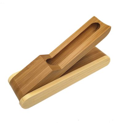 10pcs Wooden Pen Box Pencil Case Holder Single Pen Slot Foldable Display Box For Business Gifts