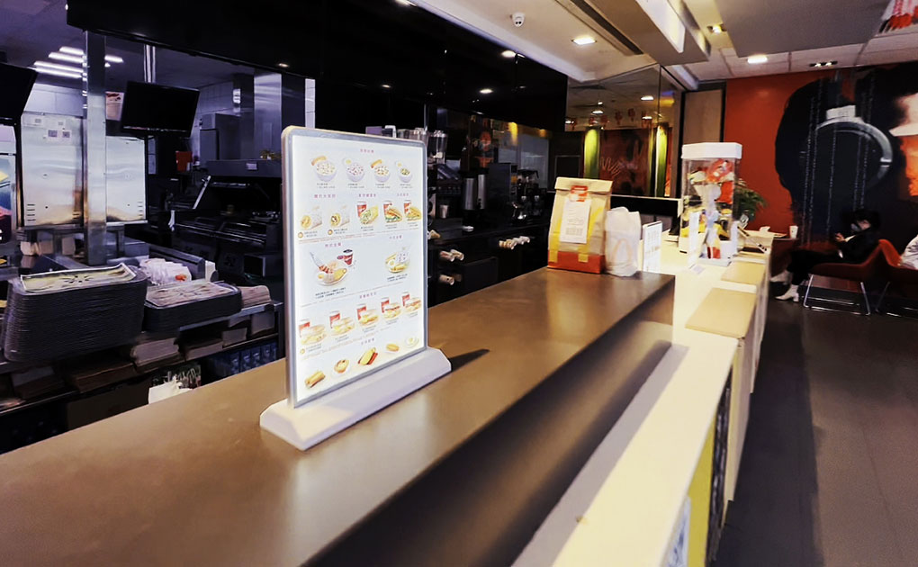 Rechargeable A4 desktop advertising light box Acrylic Flashing Led