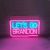 CALCA LET´S GO BRANDON Neon Sign Size - 19.7 x 11.8 Inches