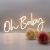 CALCA Warm White Oh Baby Neon Sign,Size- 23.5X 11.8inches