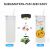 CALCA 25pcs 25oz Sublimation Blanks Frosted Glass Tumbler Skinny Straight Travel Bottle with ABS Lid and Glass Straw Jar Tumbler Cups Mugs