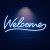 CALCA Welcome LED Neon Sign  Size-19.7X8.7 inches(Type1)